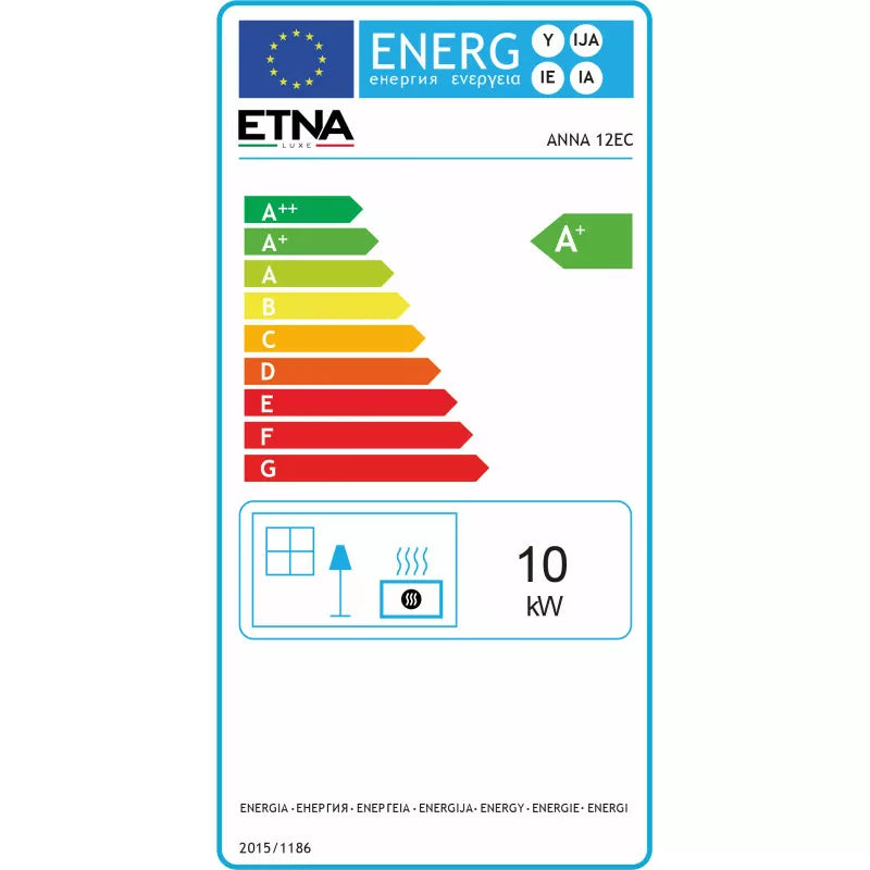 Poêle à granulés étanche canalisable Anna - 12 Kw