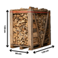 Bois de chauffage 25cm – Palette 1,7 stère – 100% Hêtre