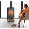 Poêle à bois Domino avec range bûche - 8,5 Kw