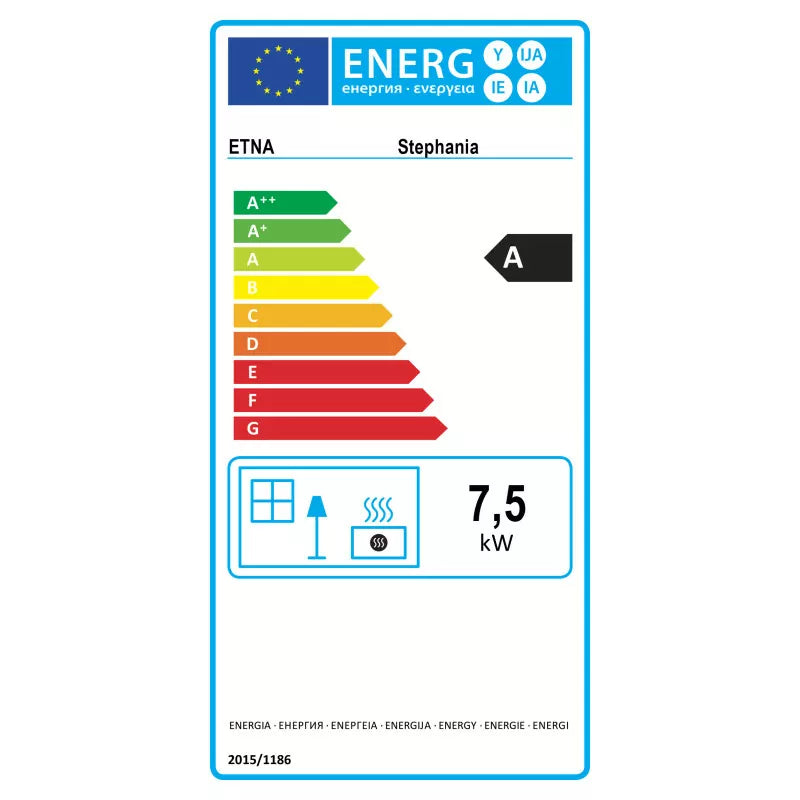 Poêle à bois Stephania - 7,5 Kw